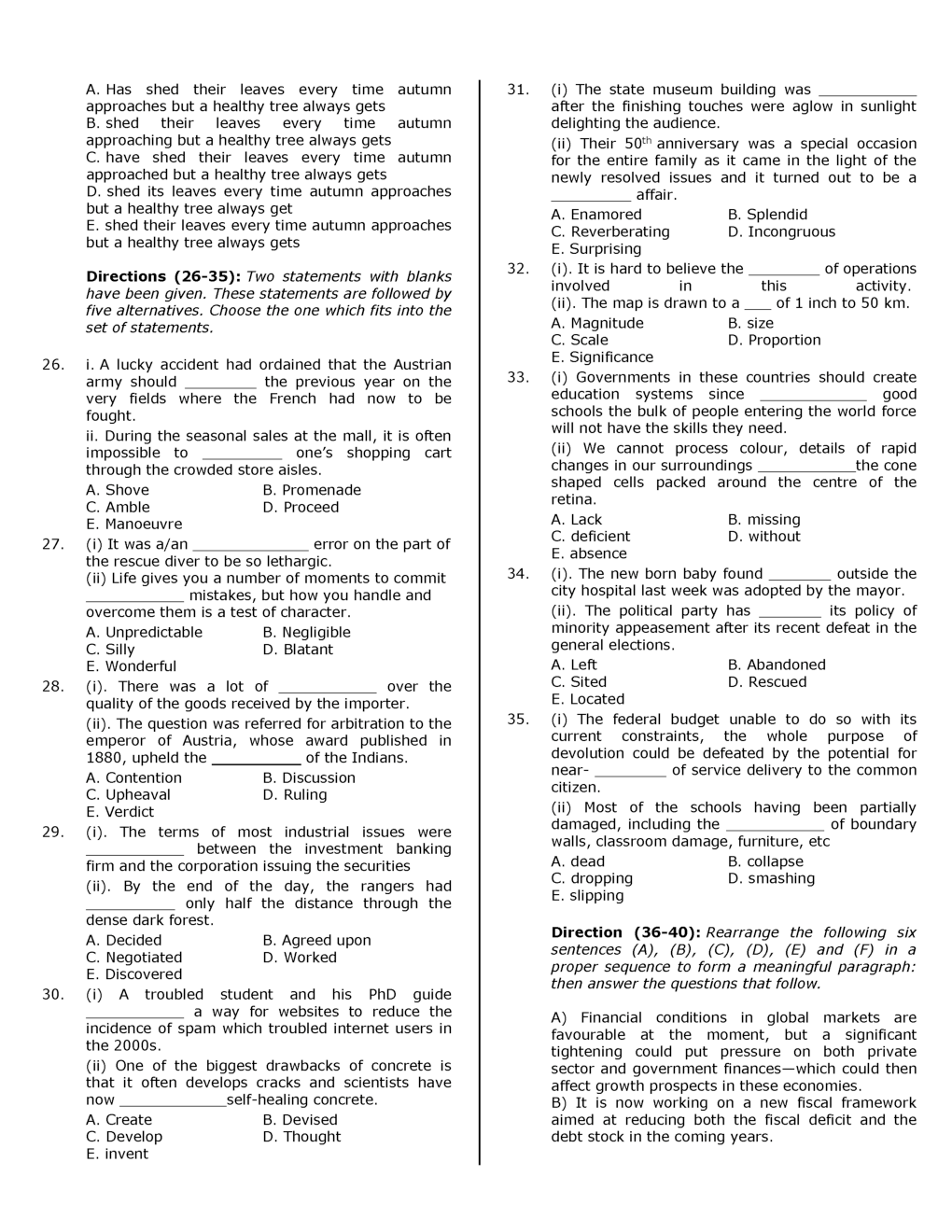 IBPS SO Mains Agriculture Officer Previous Year Question Paper-2019 With Answer - Page 5