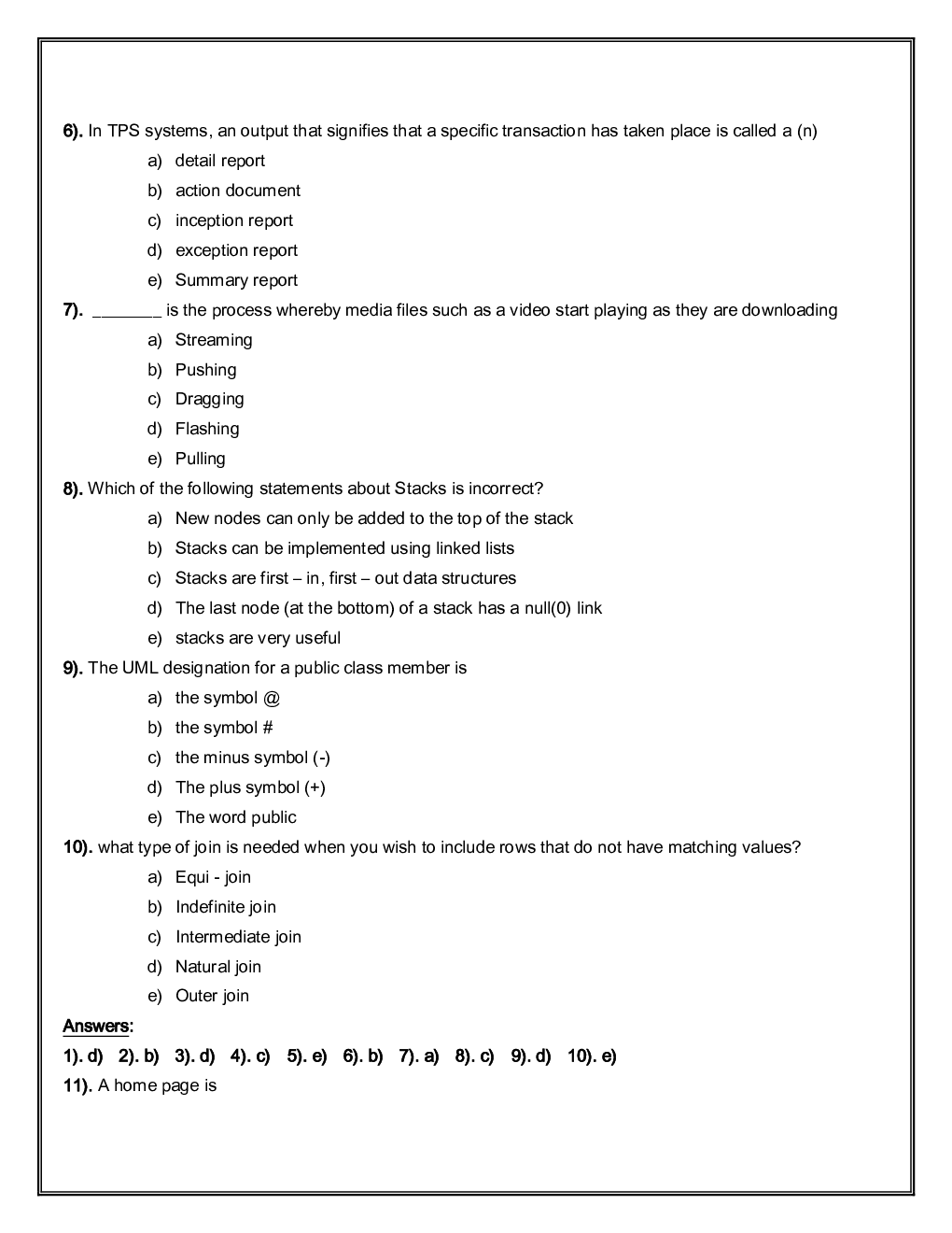 IBPS SO Mains IT Officer Previous Year Question Paper-2018 With Answer - Page 3