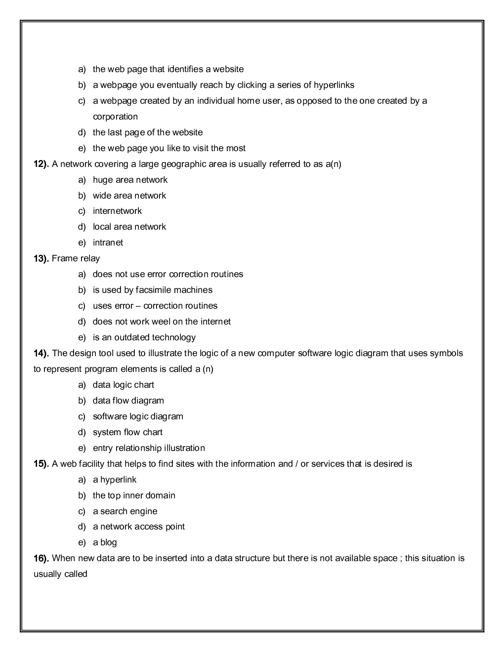 IBPS SO Mains IT Officer Previous Year Question Paper-2018 With Answer - Page 4