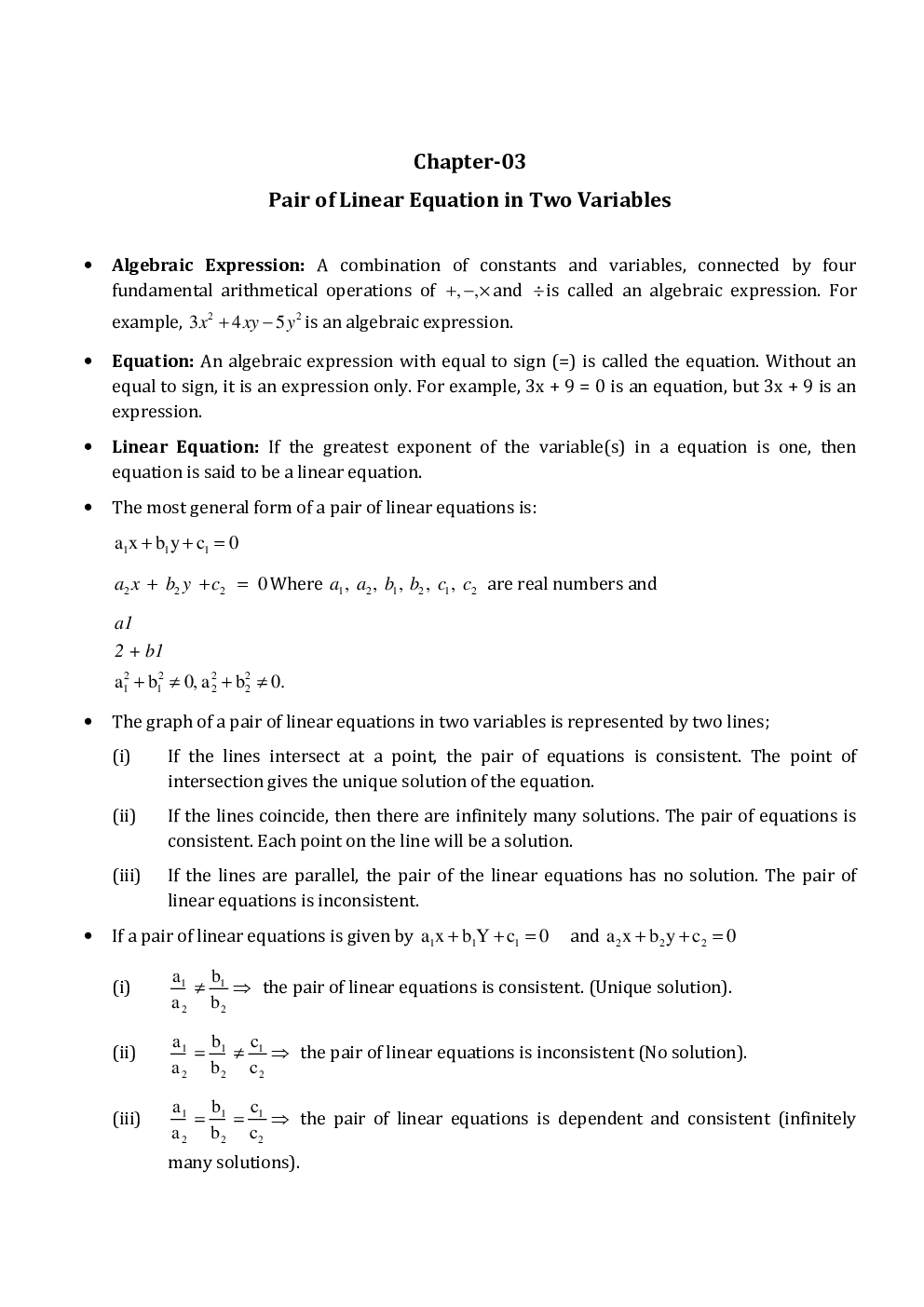 CBSE Class 10 Mathematics Notes For Term-2 2022 Exam - Page 4