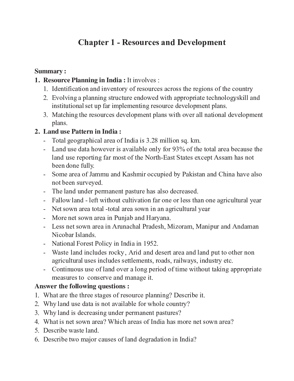 CBSE Class 10 Social Science Geography Notes For Term-2 2022 Exam - Page 2