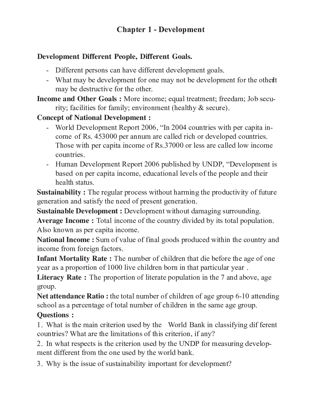 CBSE Class 10 Social Science Economics Notes For Term-2 2022 Exam - Page 2