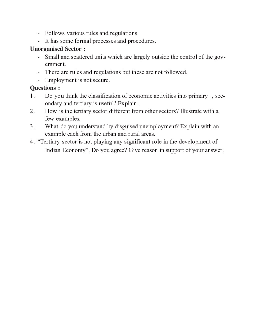 CBSE Class 10 Social Science Economics Notes For Term-2 2022 Exam - Page 4