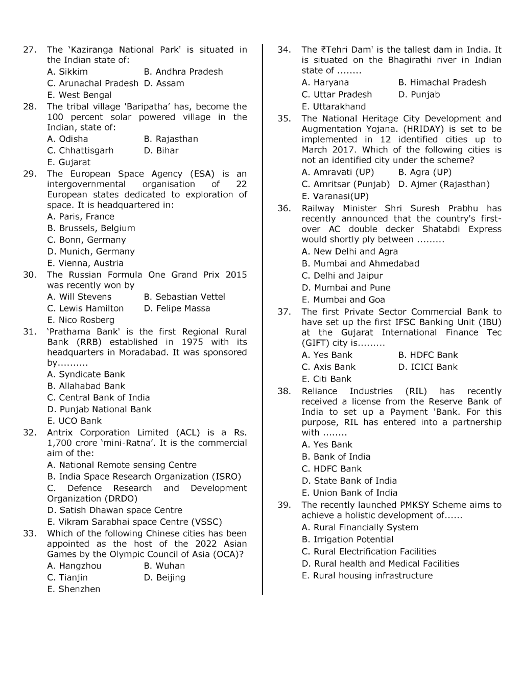 RBI Grade B Question Paper With Solution 2015 - Page 4
