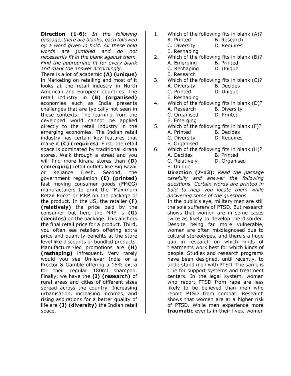 RBI Grade B Question Paper With Solution 2018 - Page 2