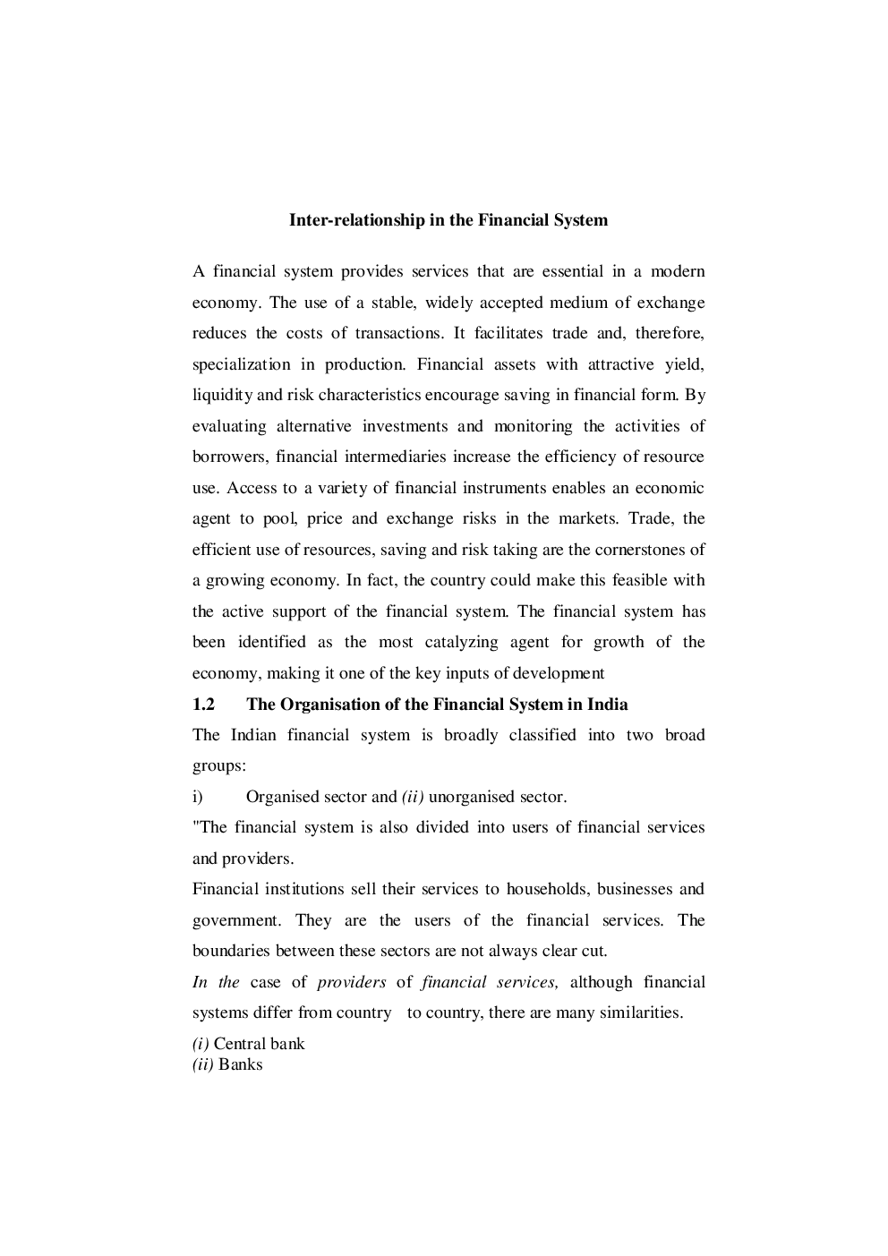 RBI Grade B Study Materials Indian Financial System - Page 5