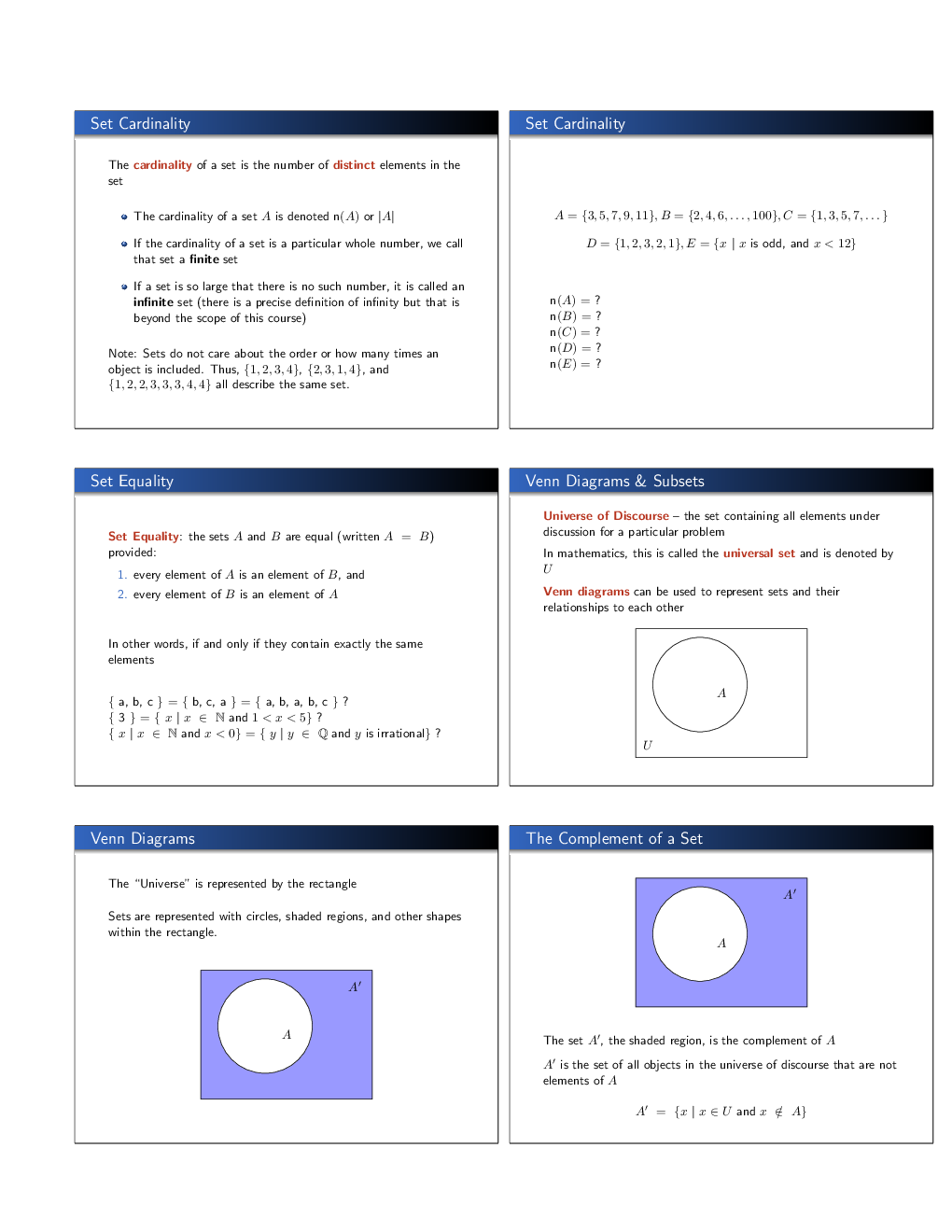 RBI Grade B Study Materials Set Theory - Page 3