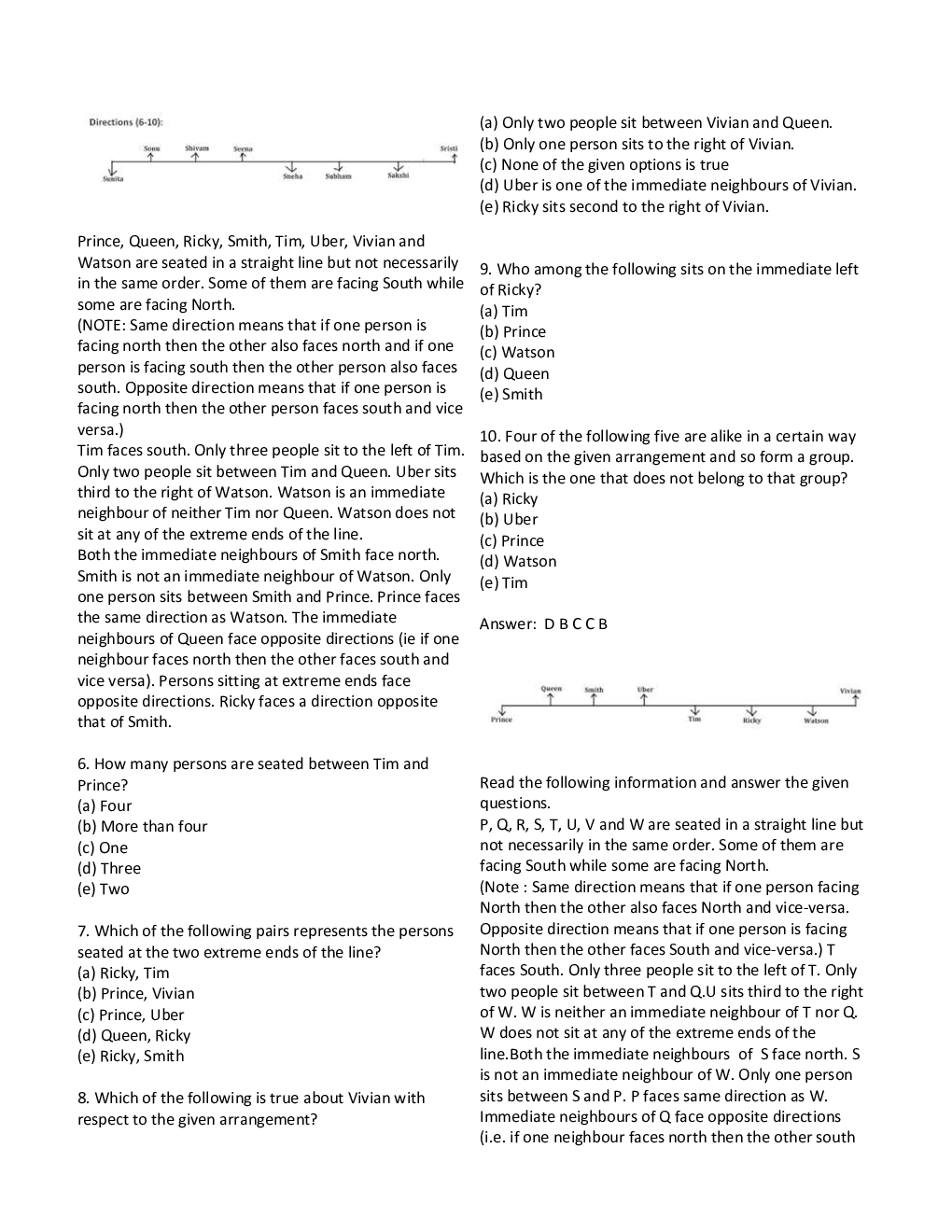 RBI Grade B Study Materials Linear Arrangement - Page 4