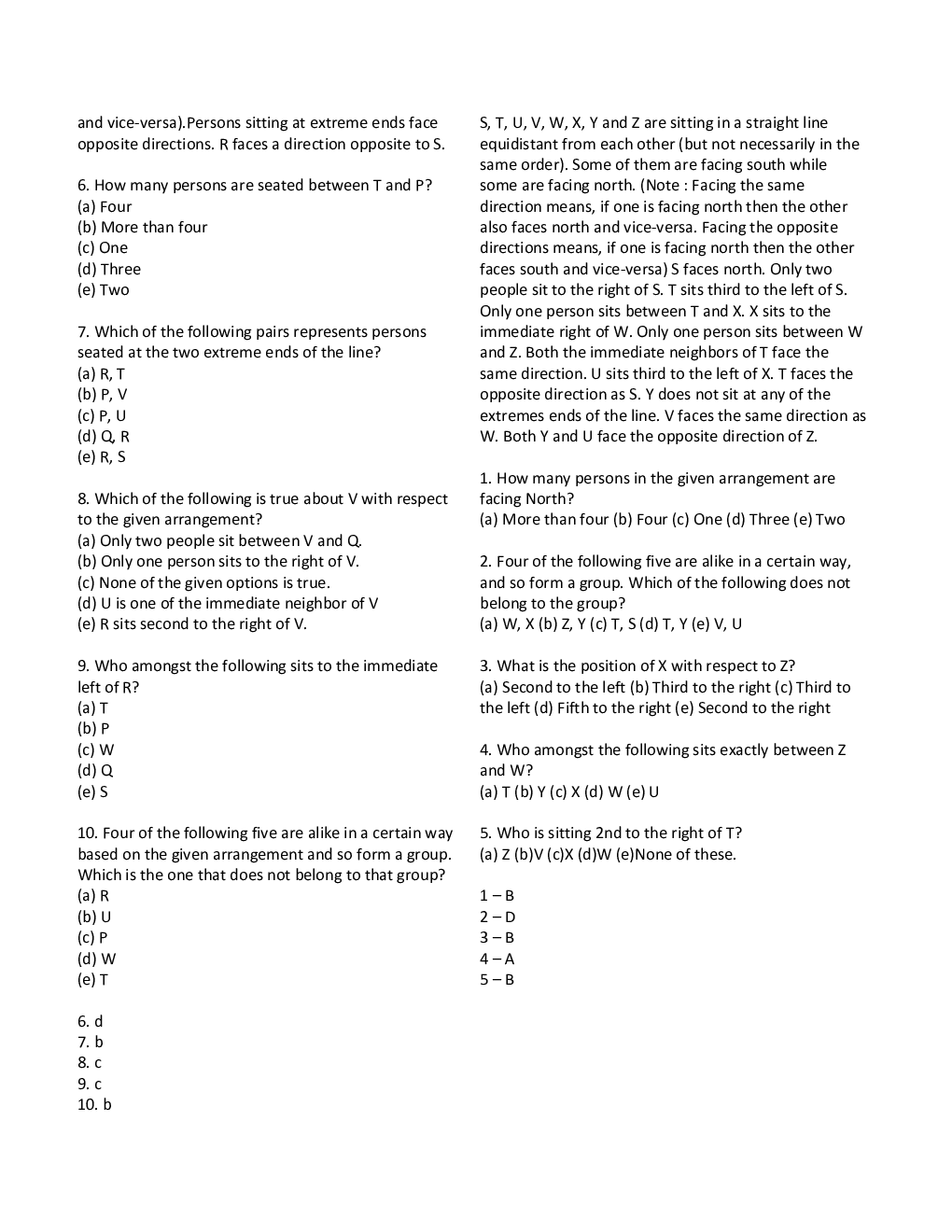 RBI Grade B Study Materials Linear Arrangement - Page 5