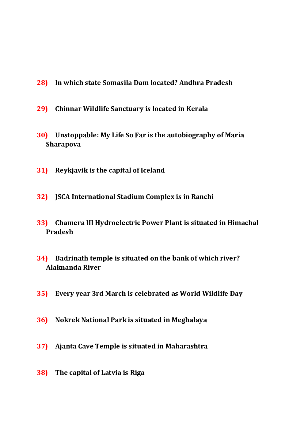 Important Static GK Questions with Answer Asked in Recent Competitive Exams - Page 5