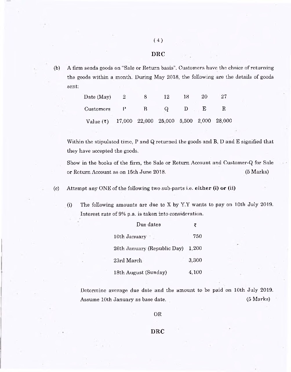 CA Foudation Principles and Practice of AccountingQuestion paper-2021 - Page 5