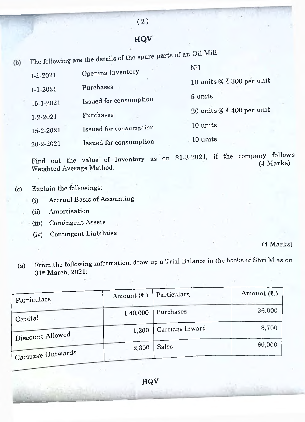 CA Foudation Principles and Practice of AccountingQuestion paper-2019 - Page 4
