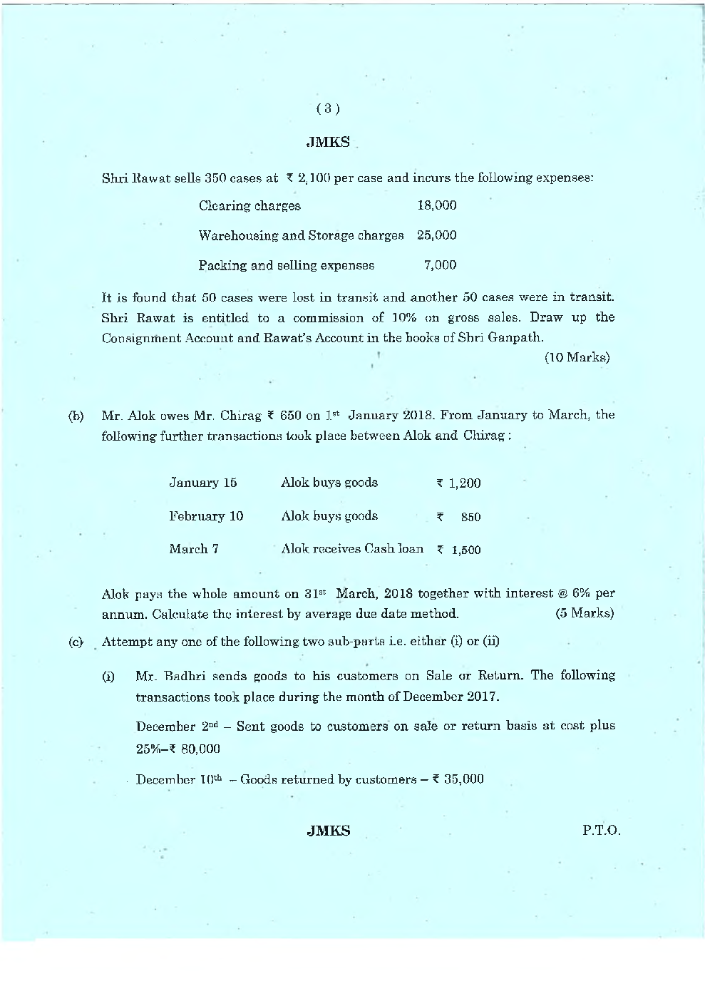 CA Foudation Business Economics and Business and Commercial KnowledgeQuestion paper-2017 - Page 4