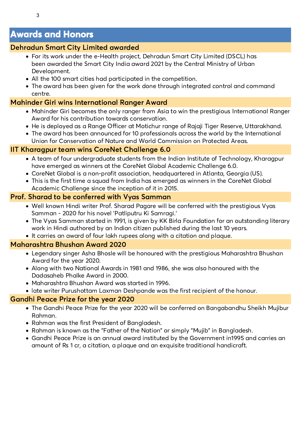 Monthly Current Affairs Capsule March 2021 - Page 3