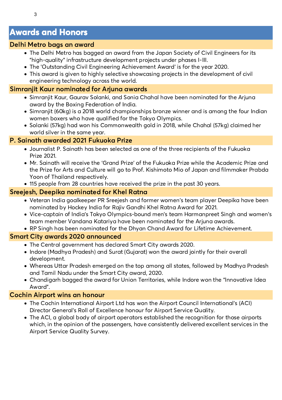 Monthly Current Affairs Capsule June 2021 - Page 3
