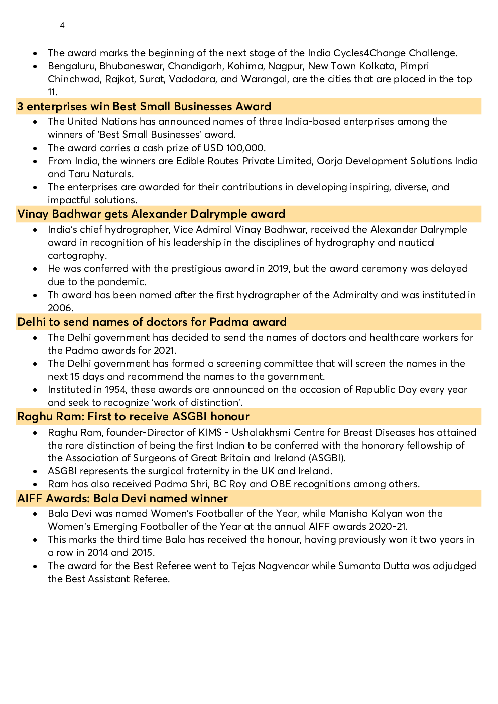 Monthly Current Affairs Capsule July 2021 - Page 4