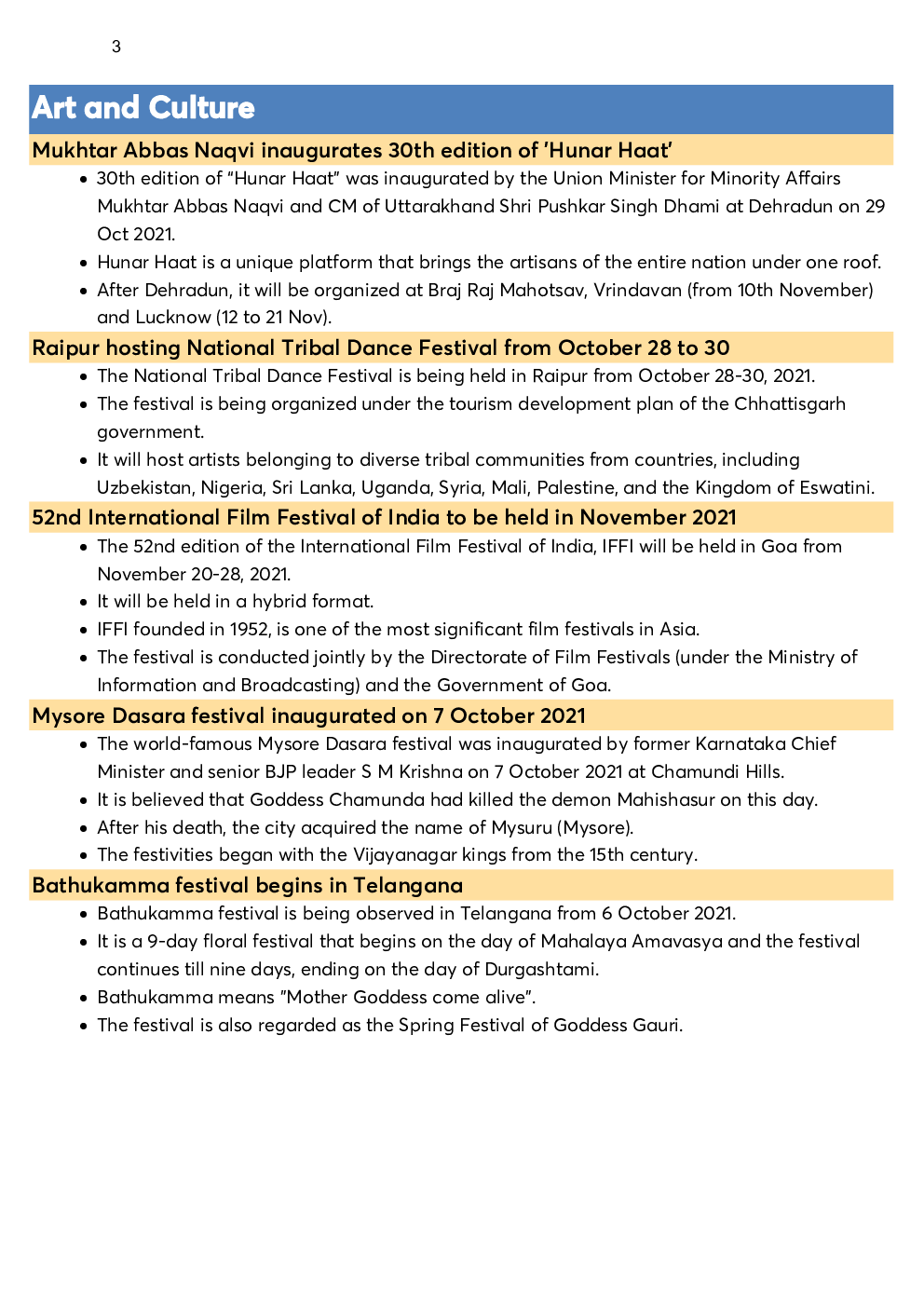 Monthly Current Affairs Capsule October 2021 - Page 3