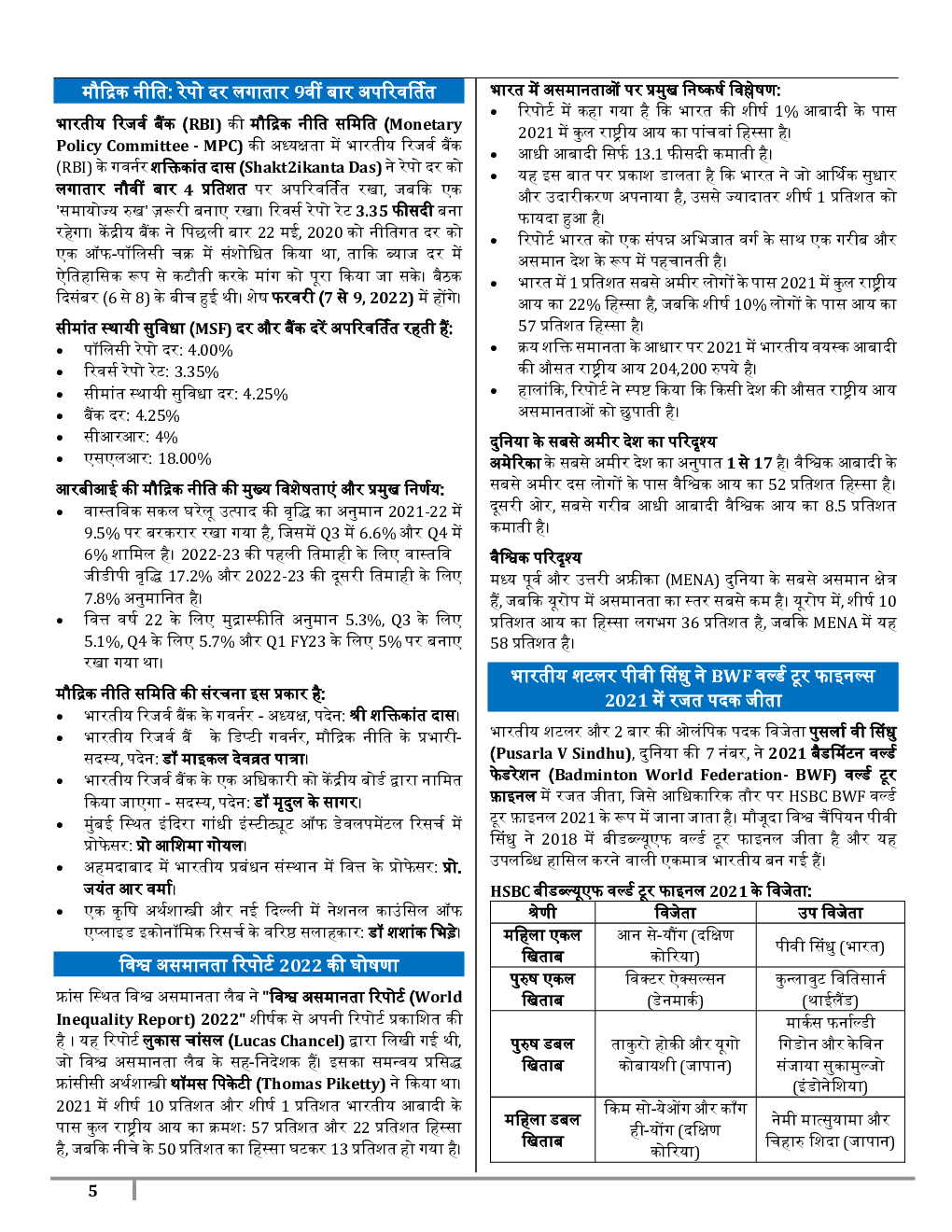 GK  & Current Affairs For December 2021 In Hindi - Page 5