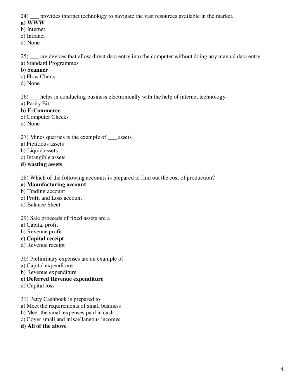 CA Foundation MCQs Paper-1 Principle And Practice Of Accounting - Page 5