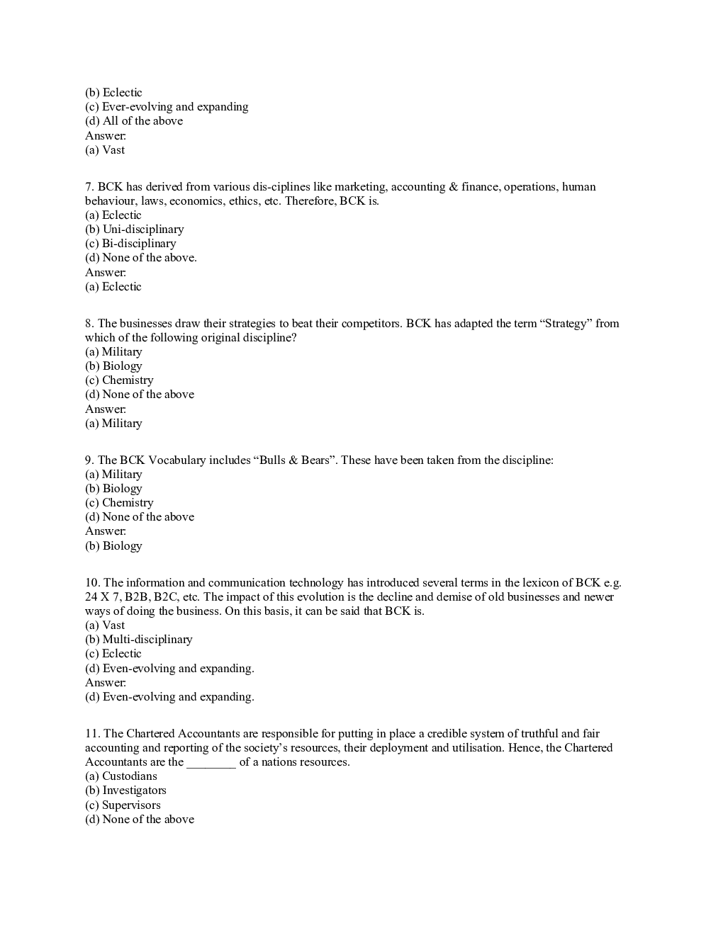 CA Foundation MCQs Paper-4 Business Economics And Business And Commercial Knowledge - Page 3