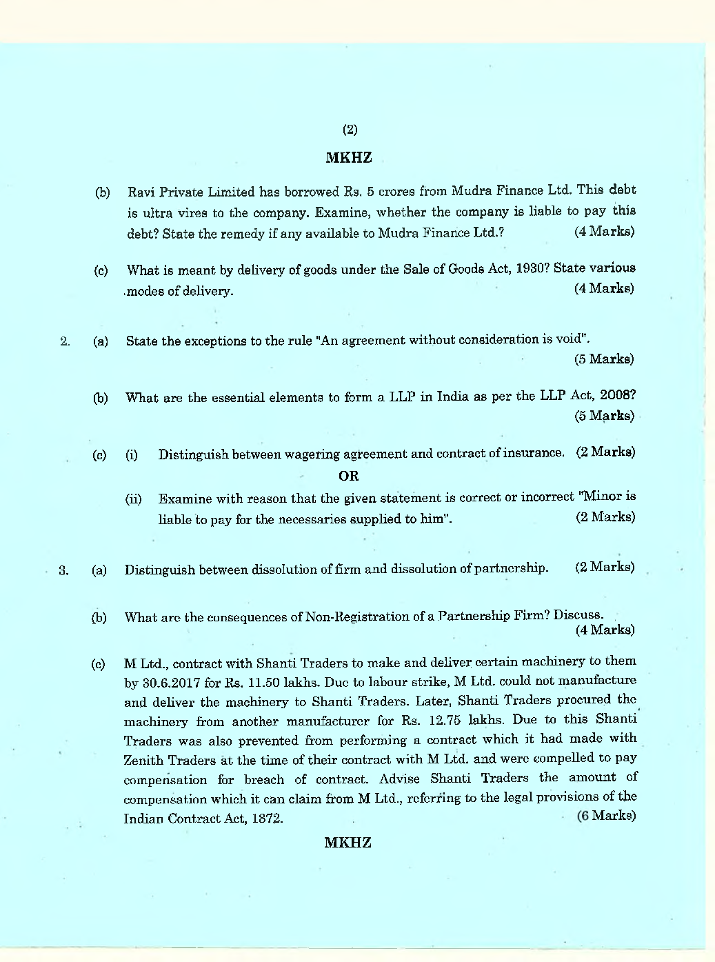 CA Foundation Previous Year Question Paper-2018 - Page 3