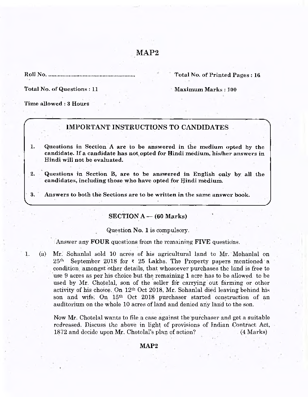 CA Foundation Previous Year Question Paper-2019 - Page 2