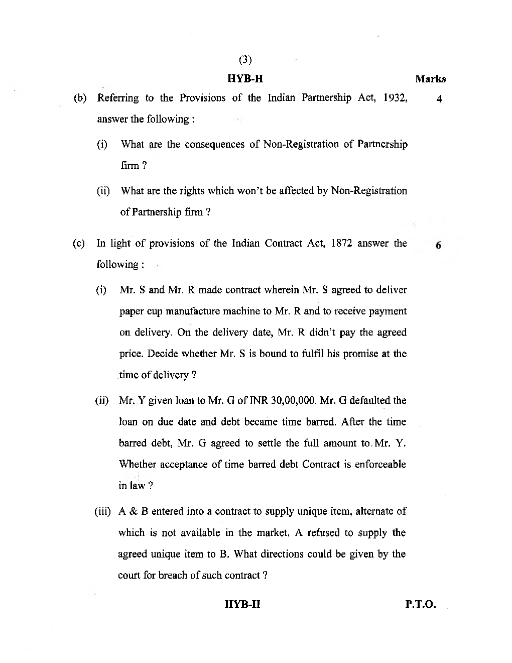 CA Foundation Previous Year Question Paper-2020 - Page 4