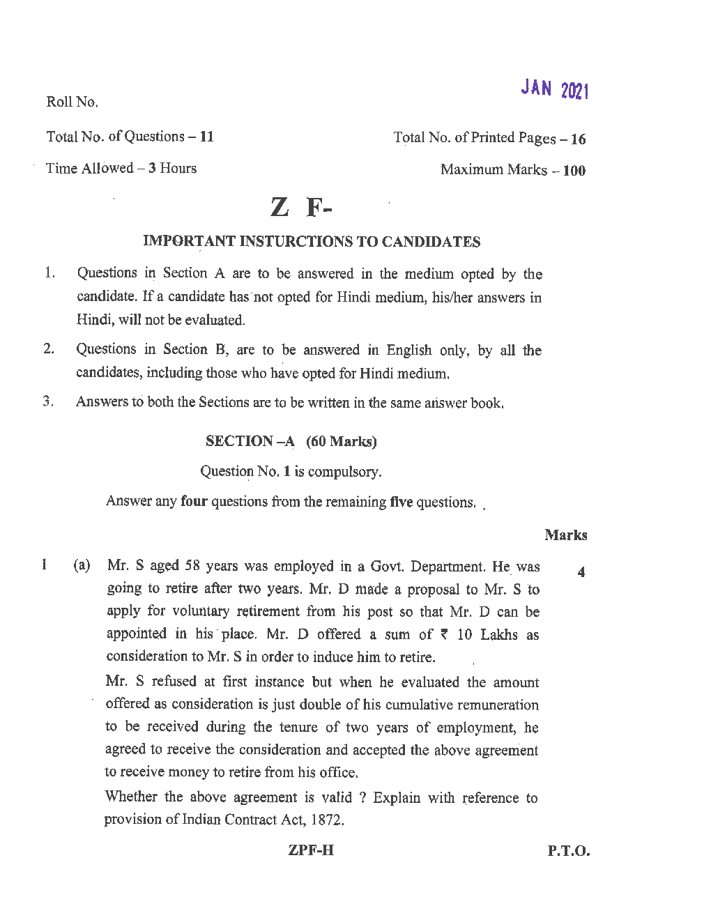 CA Foundation Previous Year Question Paper-2021 - Page 2