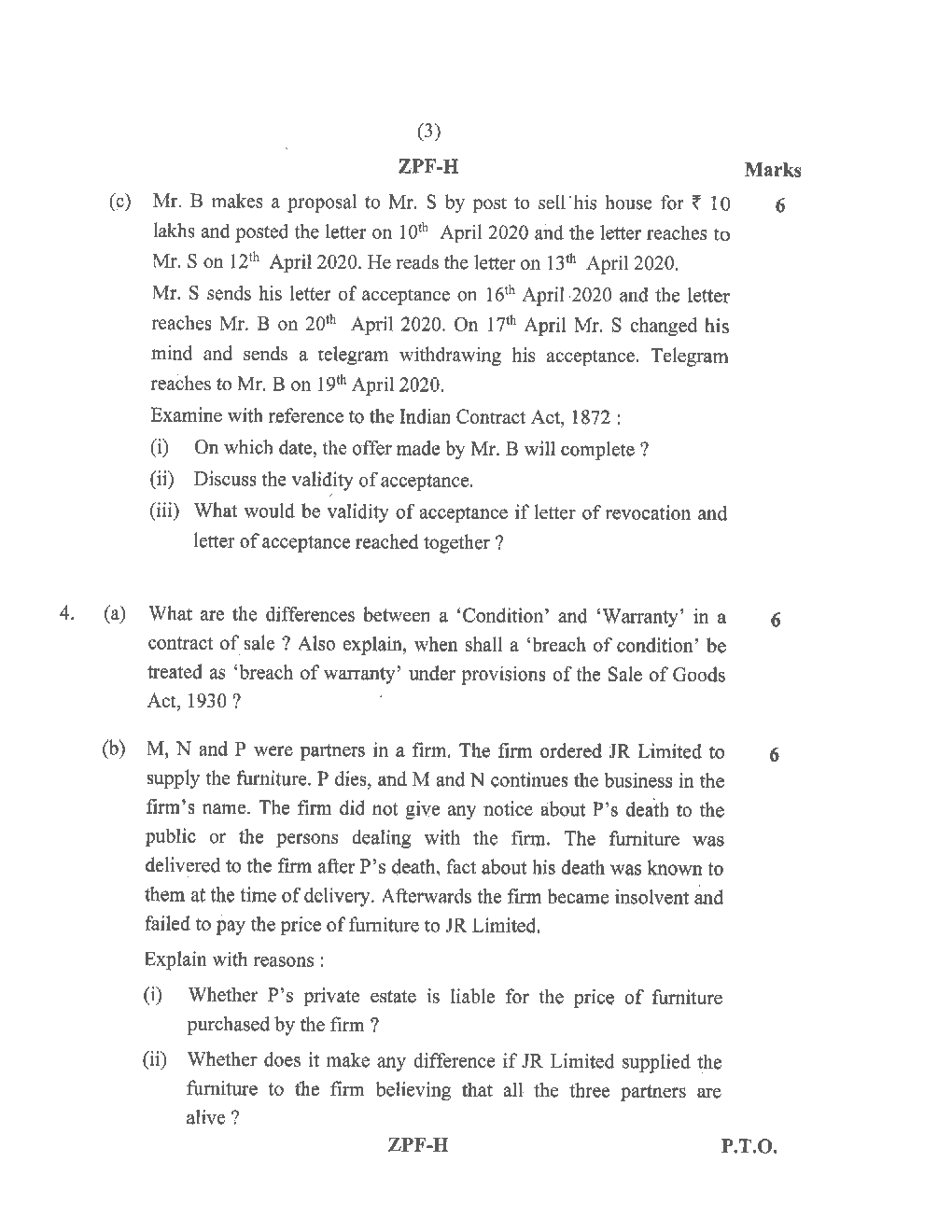 CA Foundation Previous Year Question Paper-2021 - Page 4