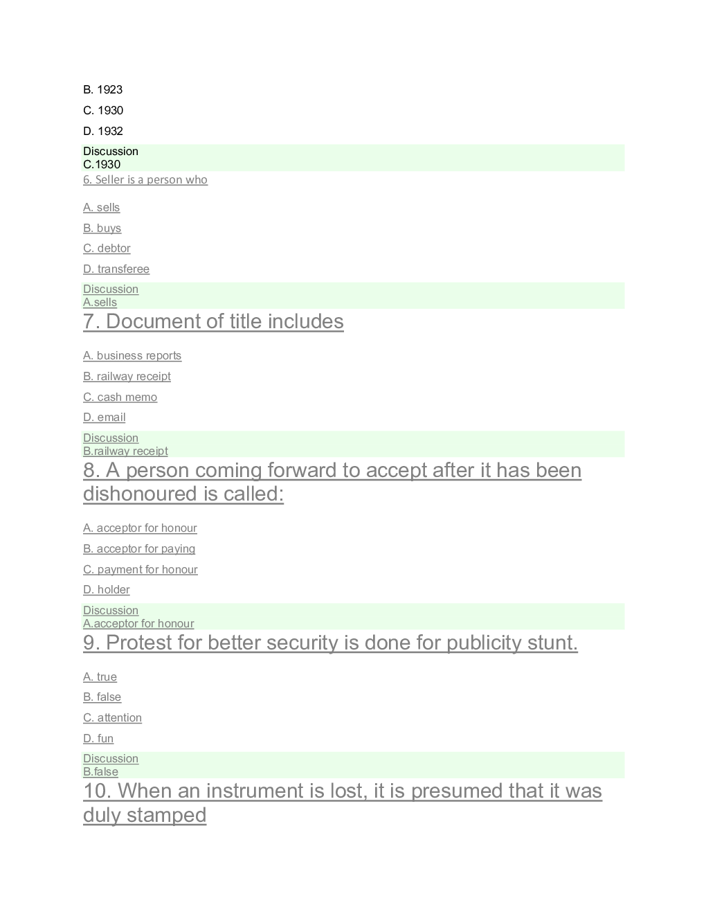 CA Foundation MCQs Paper-2 Business Laws And Business Correspondence And Reporting - Page 3