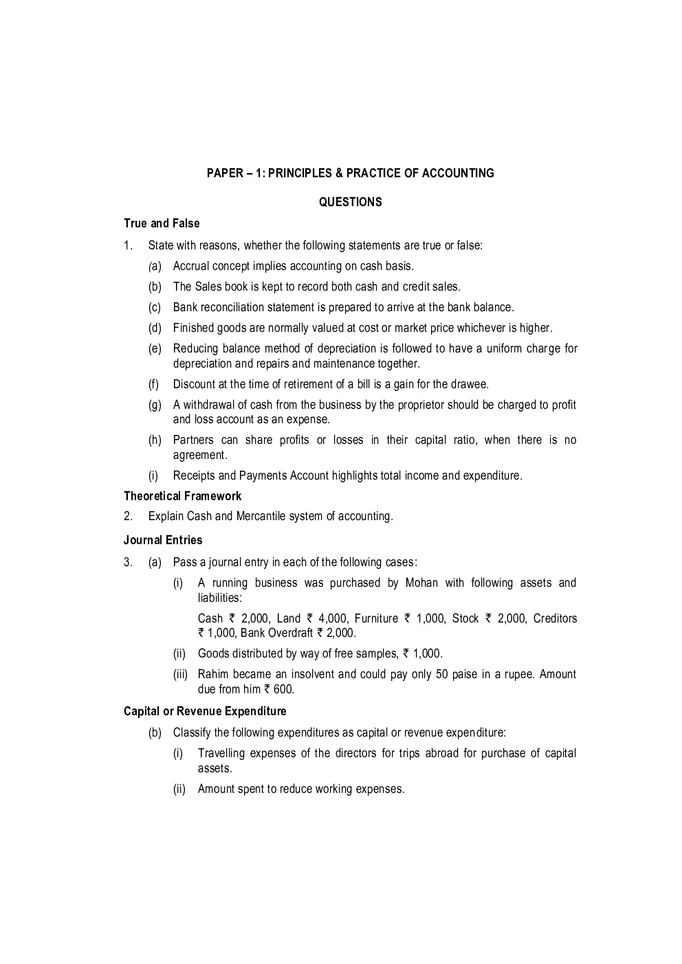 CA Foundation Practice Set For All Papers - Page 2