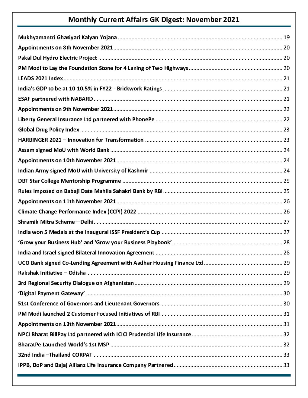 GK Digest - November 2021 - Page 3