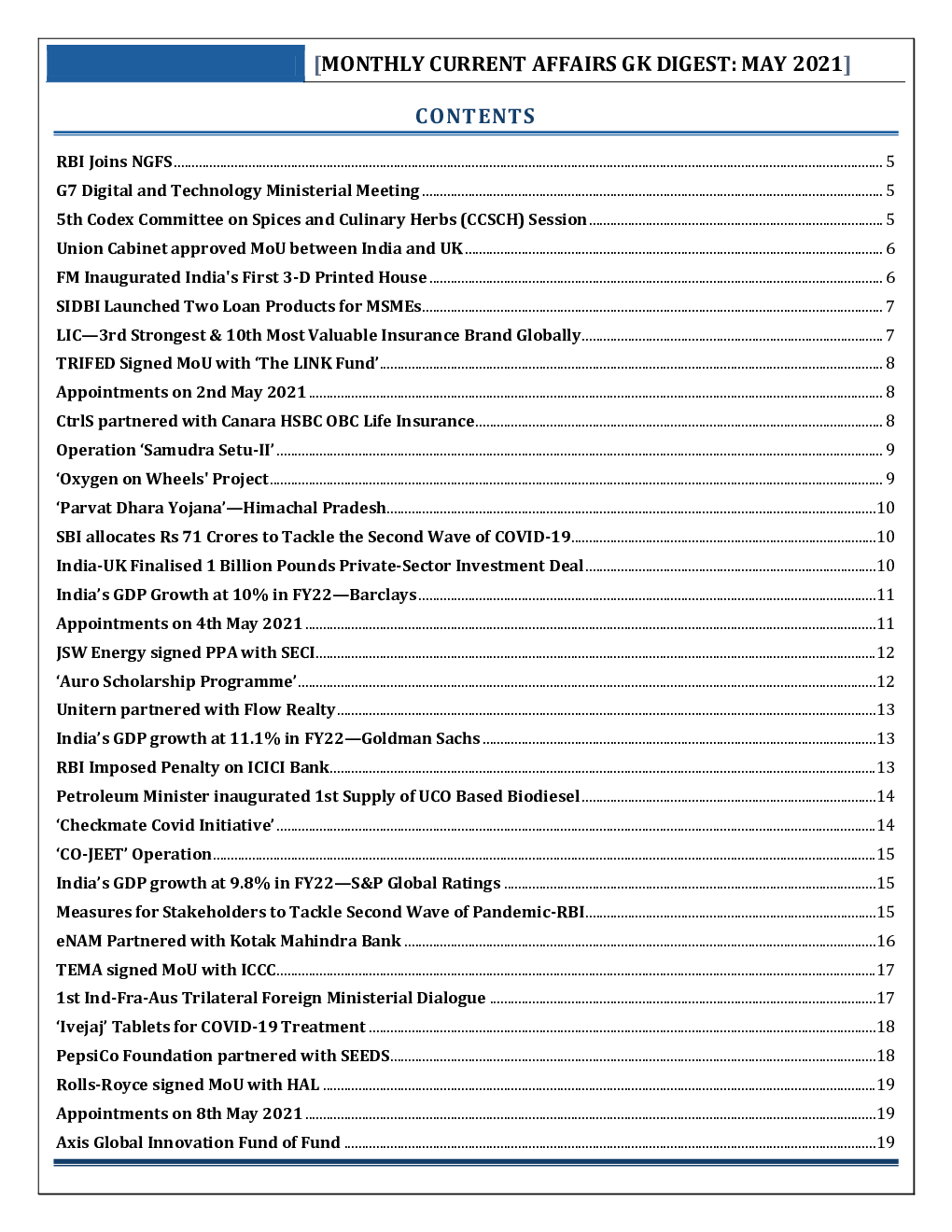 GK Digest - May 2021 - Page 2