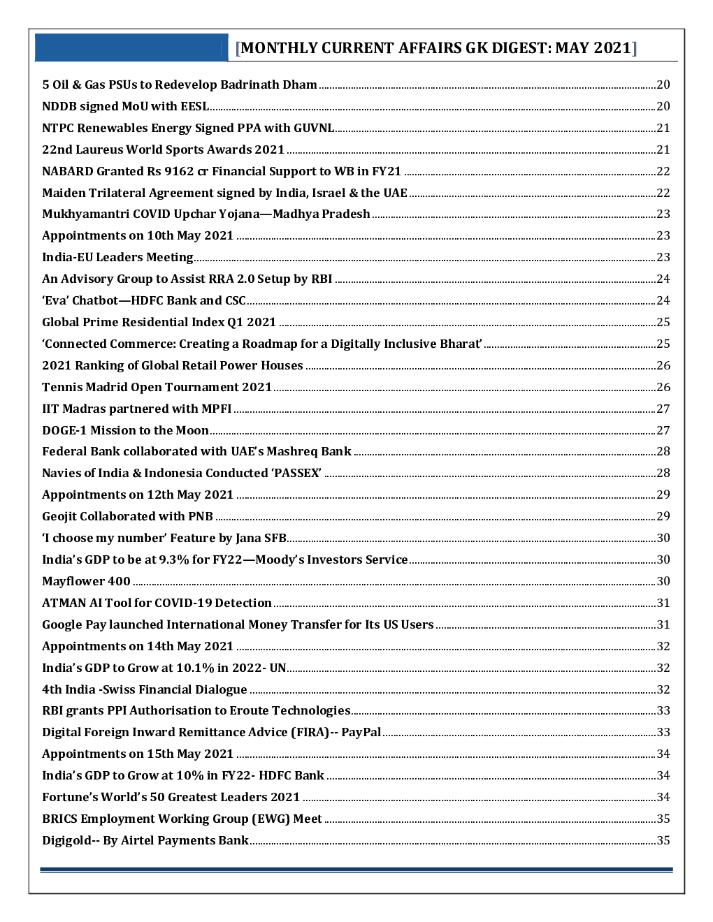 GK Digest - May 2021 - Page 3