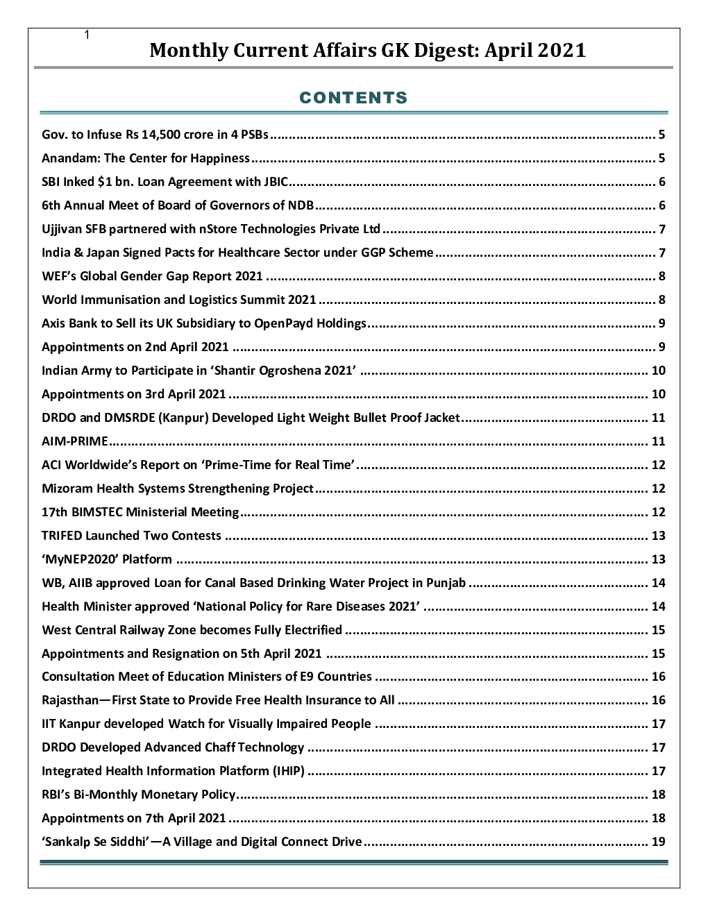 GK Digest - April 2021 - Page 2