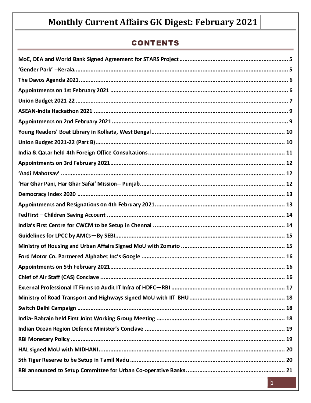 GK Digest - February 2021 - Page 2