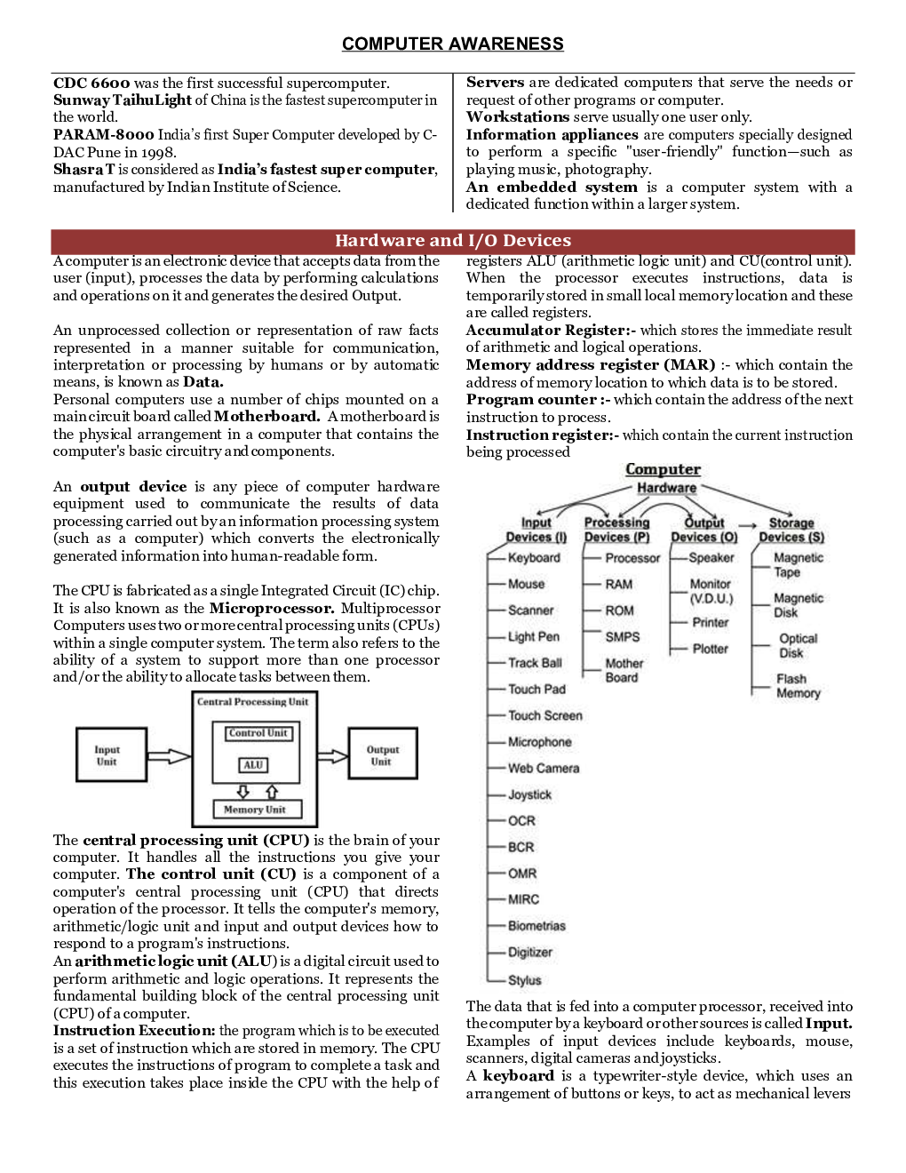Computer Awareness Notes - Competitive Exam Preparation - Page 4