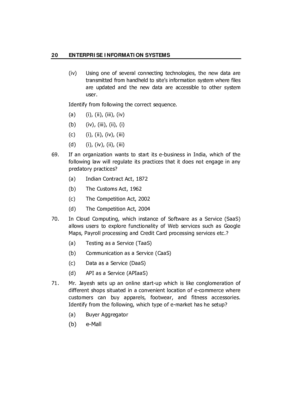 CA Intermediate MCQs For All Papers - Page 4