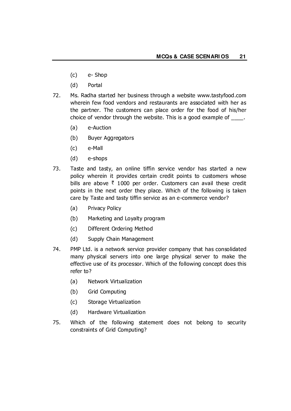 CA Intermediate MCQs For All Papers - Page 5