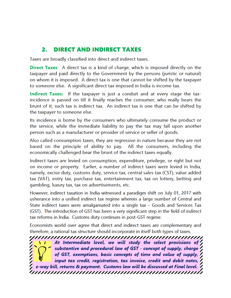 CA Intermediate Paper-4 Taxation Section-B Indirect Taxes - Page 5