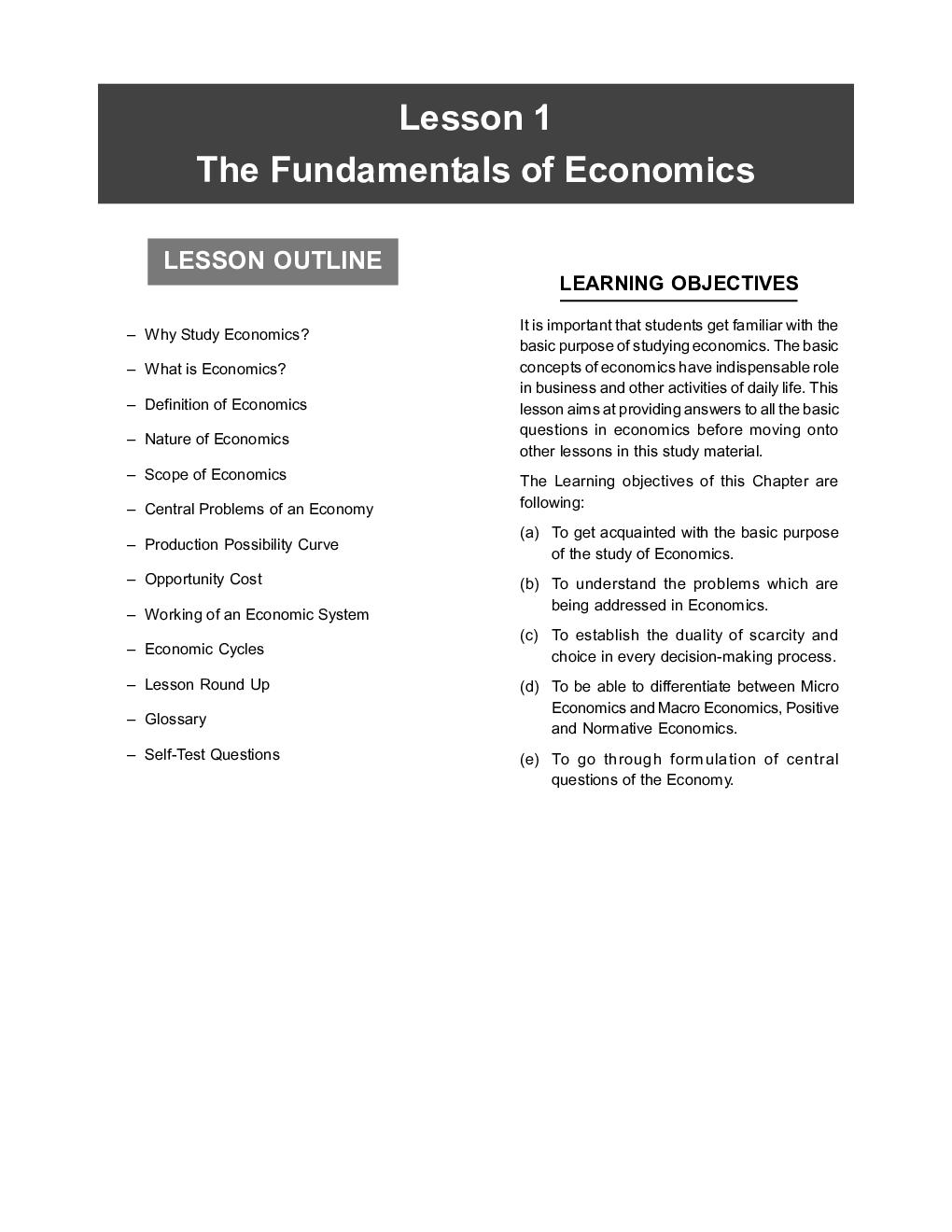 CS Foundation Study Material Paper-3 Business Economics - Page 3