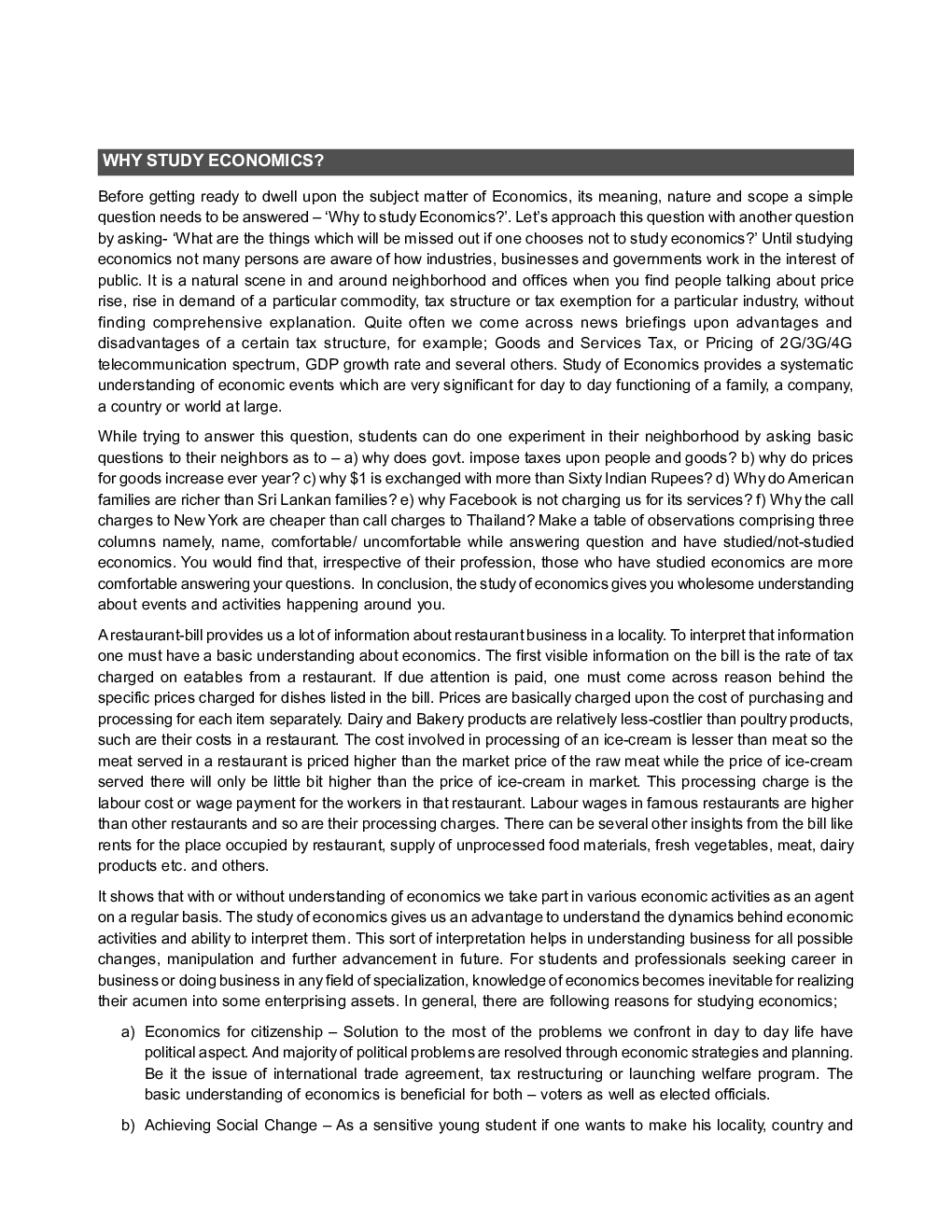 CS Foundation Study Material Paper-3 Business Economics - Page 4