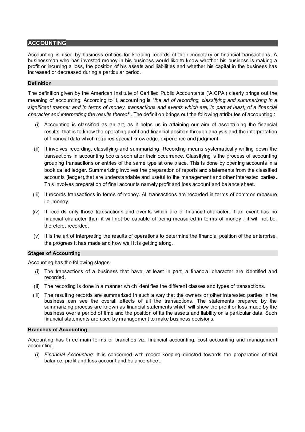 CS Foundation Study Material Paper-4 Fundamentals Of Accounting And Auditing - Page 4