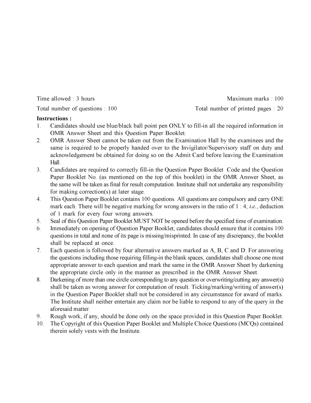 CS Foundation Previous Year Question Paper-2020 - Page 2