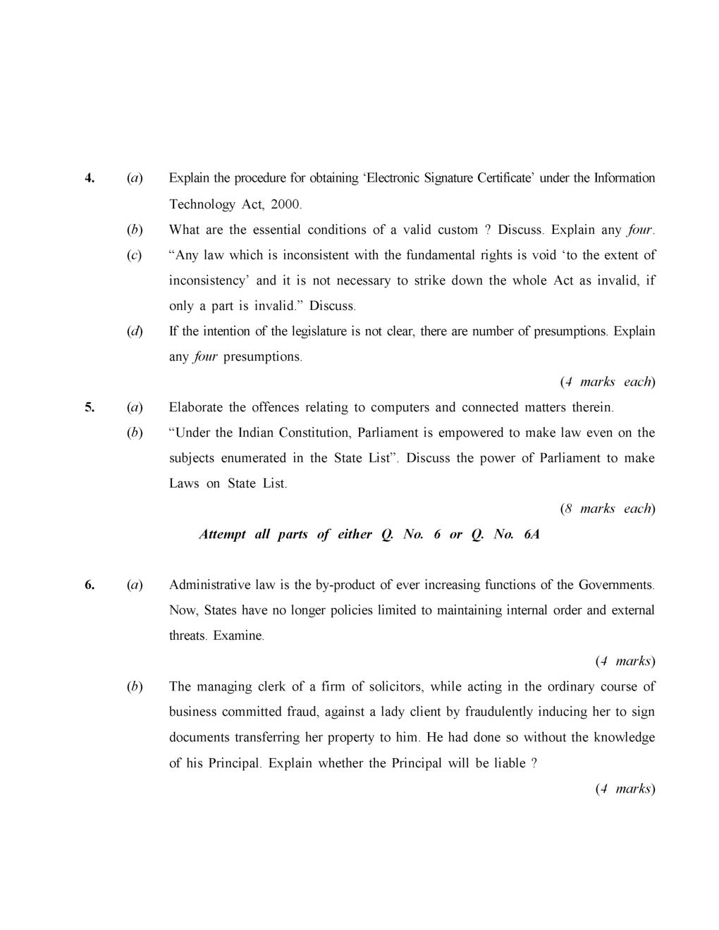 CS Foundation Previous Year Question Paper-2021 - Page 4