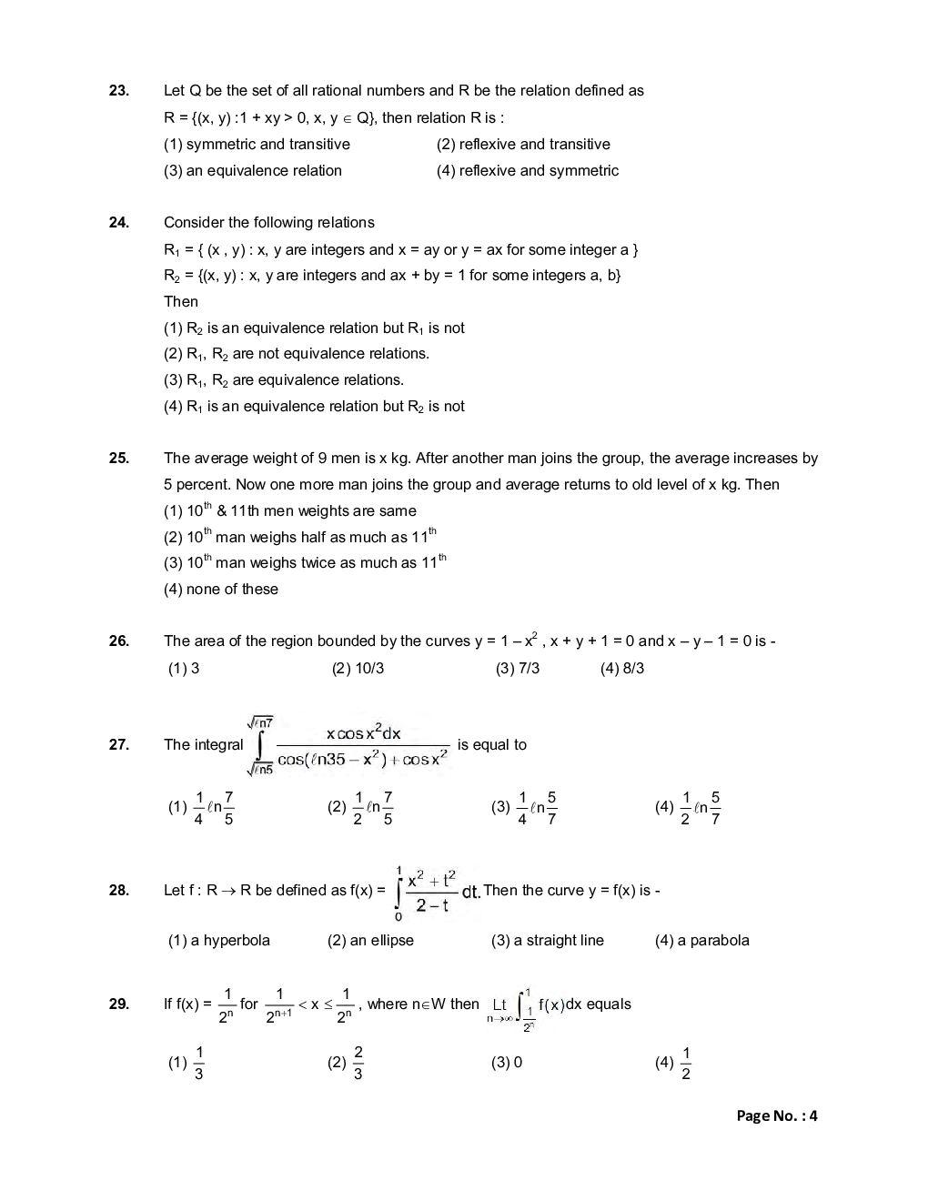 JEE Main Sample Paper Set 9 - Page 5