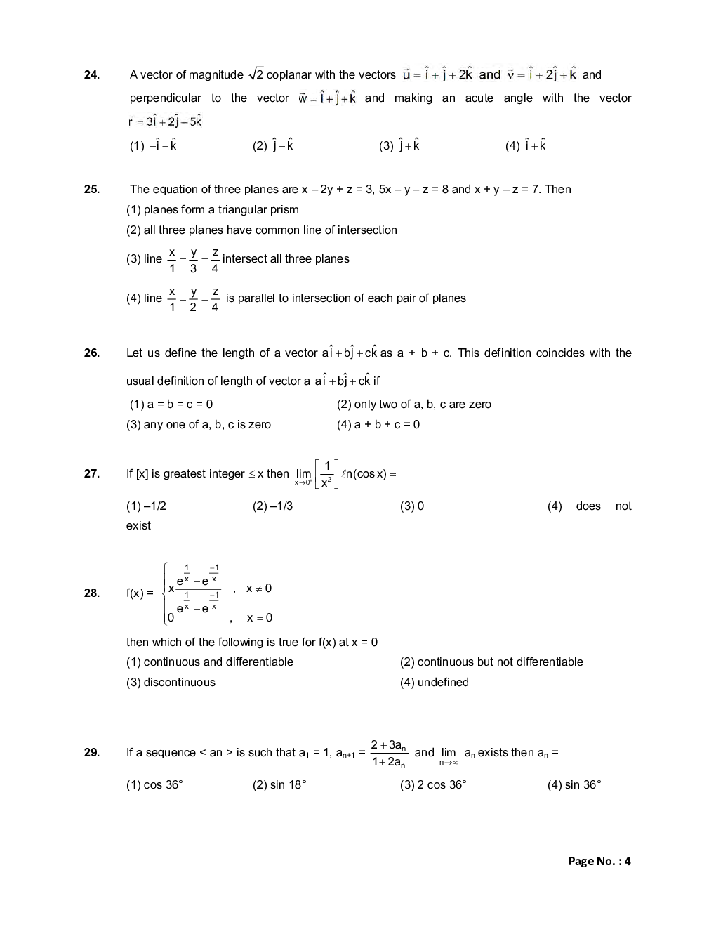 JEE Main Sample Paper Set 21 - Page 5
