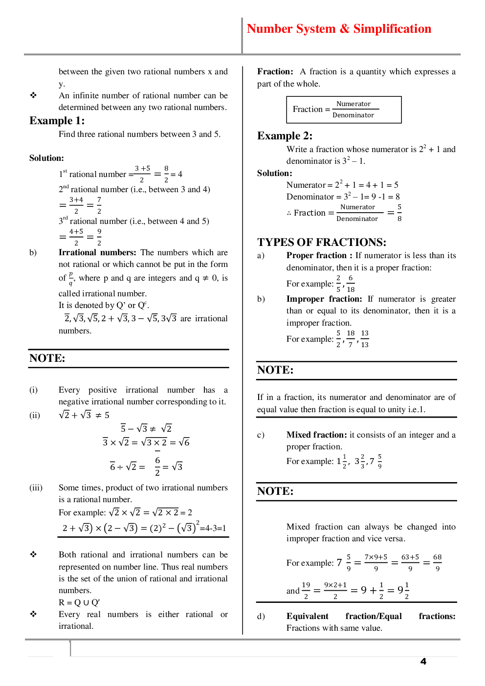 RRB NTPC CBT-2 Maths Study Notes  - Page 4