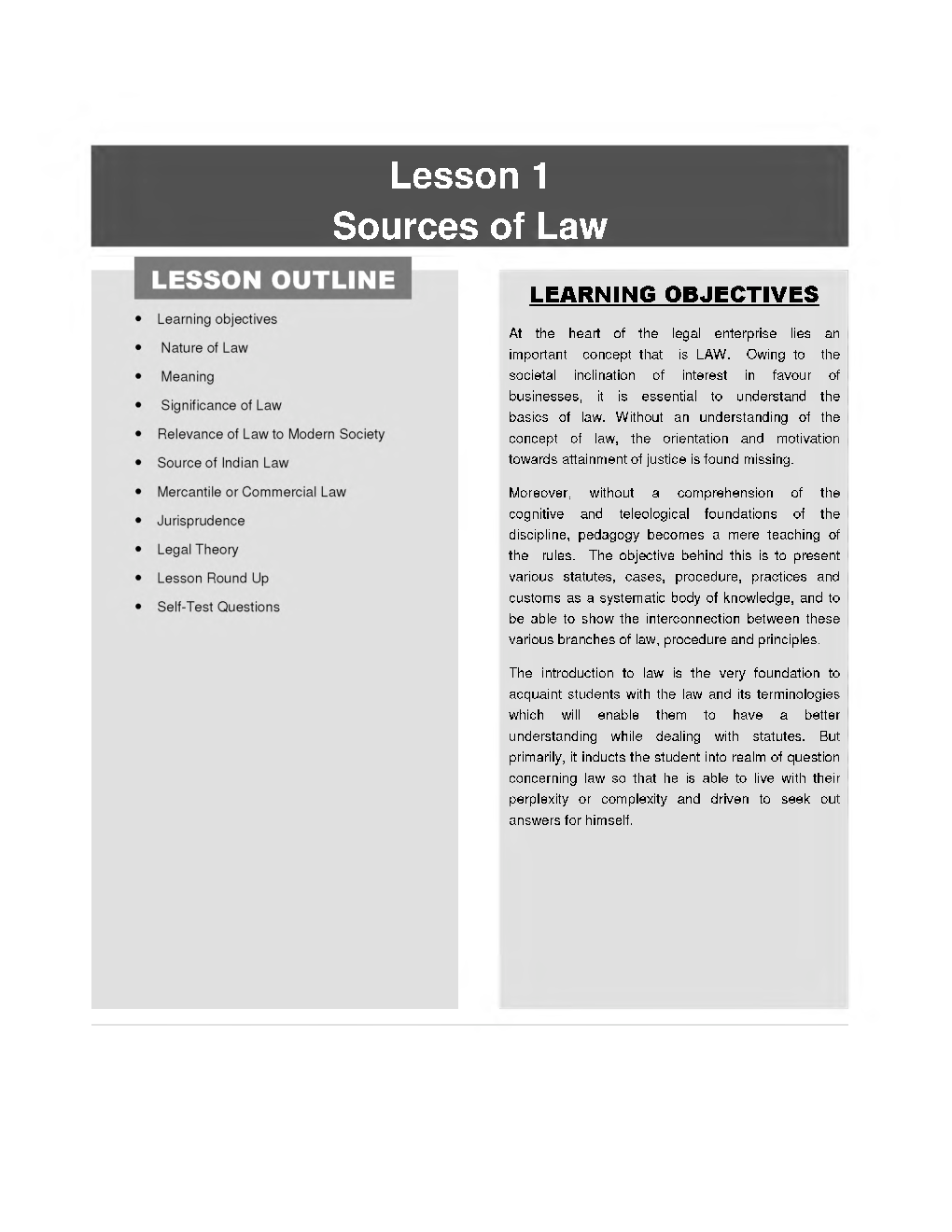 CS Executive Paper-1 Study Material For Jurisprudence Interpretation And General Laws - Page 2