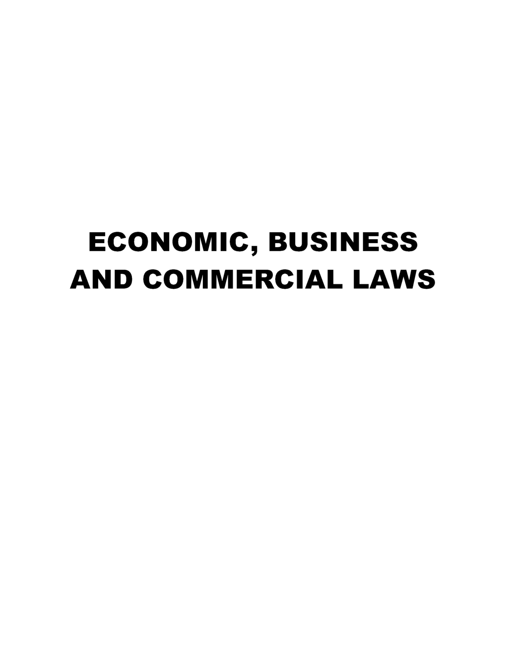 CS Executive Paper-7 Study Material For Economic Business and Commercial Laws - Page 2
